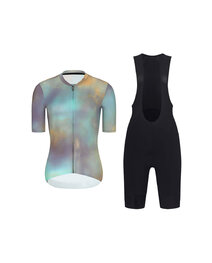 RIVANELLE κοντή φανέλα και κοντό παντελόνι - COSMA - μαύρο/μωβ/χρυσό